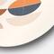 Designart - Abstract Sun and Moon S In Blue and Orange - Modern Metal Circle Wall Art